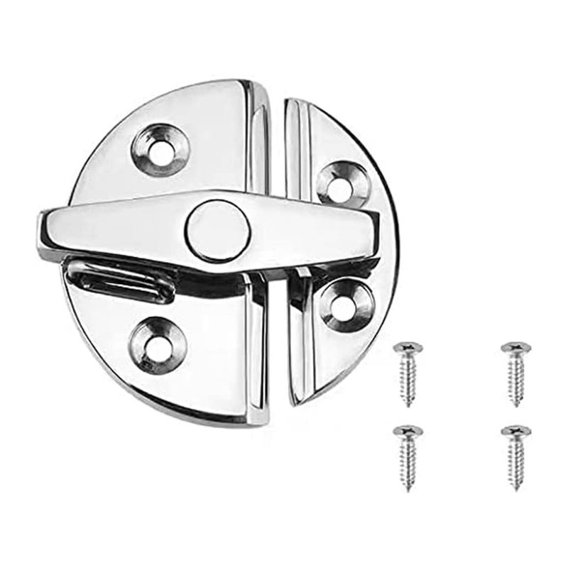 Tearom Marine Boat Door Catch Latch 316 Stainless Steel Door Latch Round 55mm Twist Lock Suit for Boat and Many External Cabinet Applications (1) - Image 2